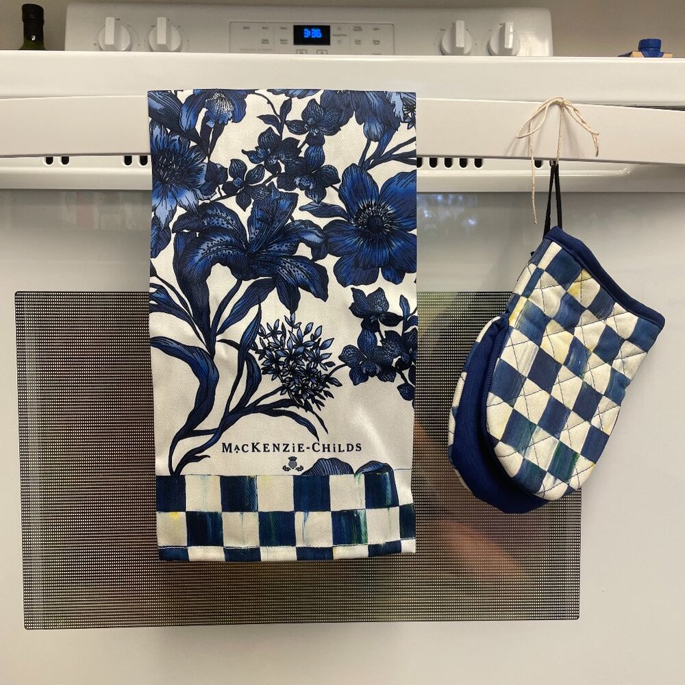 Mackenzie-Childs Matching Set- Towel and Oven Mitt